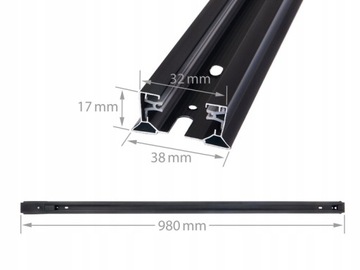 Потолочный рельс 1 м + 4 лампы GU10 SPOT LONG Направляющая + комплект отражателей