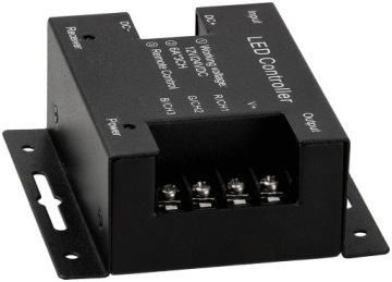 Контроллер светодиодной ленты RGB 12A овальный черный 61023