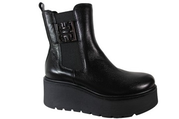 BOTKI LEMAR 60390 R.39 SKÓRA CZARNE LICO