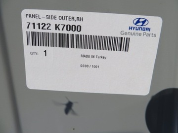 HYUNDAI I10 III 2020 SLOUPEK PRÁH PRAVÝ 71112-K7000