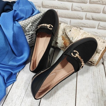 Тонкие женские мокасины, большие размеры - 41