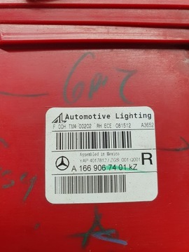 MERCEDES GL X166 166 SVĚTLO ZADNÍ PRAVÁ EVROPA A1669067401