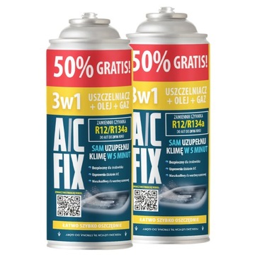 Герметик для кондиционера R12/R134a 3в1 Новая банка +50%