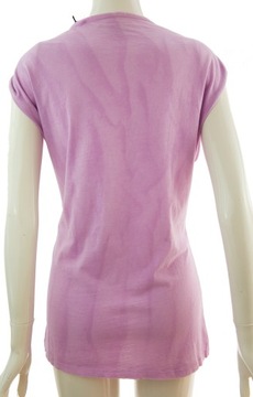 GUESS koszulka t-shirt luźna róż fiolet bawełna M