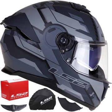 KASK MOTOCYKLOWY LS2 FF808 STREAM II SHADOW Mat Integralny Blenda ECE 22.06