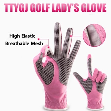 TTYGJ 1 пара женских перчаток для гольфа с противоскользящими гранулами