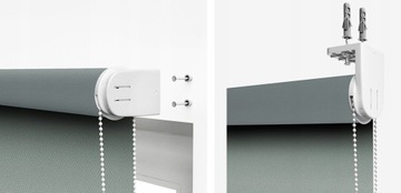 Настенная рулонная штора блэкаут 180х180 для гостиной.