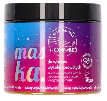 Only Bio Onlybio maska do włosów wysokoporowatych 400 ml