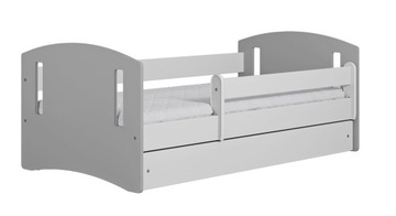 ДЕТСКАЯ ОДНОСПАЛЬНАЯ КРОВАТЬ 80Х180 СЕРЫЙ МАТРАС