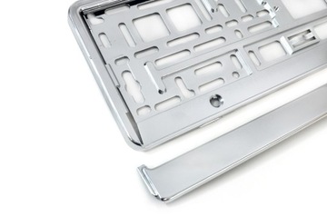 2 РАМКИ ДЛЯ НОМЕРНЫХ ЗНАКОВ, ГЛЯНЦЕВЫЙ ХРОМ + 2 комплекта. БЕСПЛАТНЫЕ винты!!!