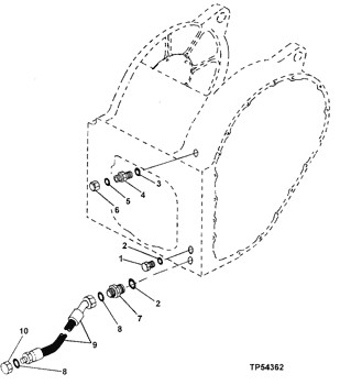 ГАЙКА КРЕПЛЕНИЯ JOHN DEERE 770C 455D 450J 310C