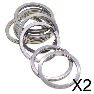 3x10 szt. Klucze dzielone ze stali nierdzewnej Pętla Półprodukty do biżuterii 30 mm, 2 szt.