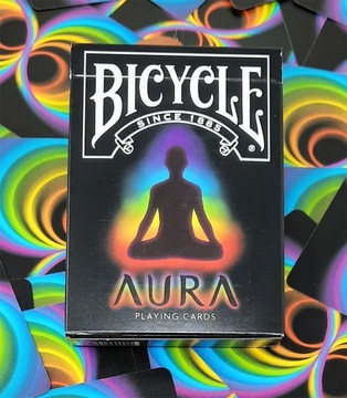 Karty do gry Bicycle Aura nastrój kolor cardistry talia