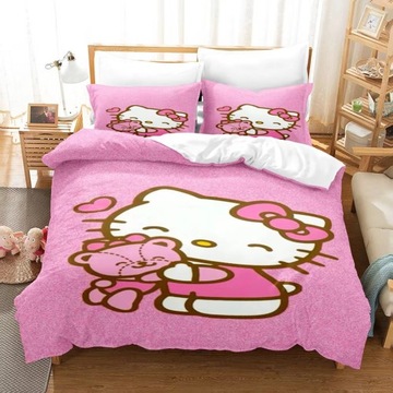МОЛОДЕЖНЫЙ комплект постельного белья Hello Kitty - Акция!