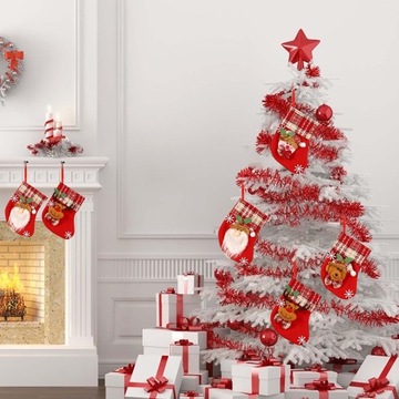 МИНИ-РОЖДЕСТВЕНСКИЙ НОСОК, УКРАШЕННЫЙ ДЛЯ ПОДАРКОВ