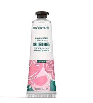 THE BODY SHOP Krem do rąk British Rose Nawilżający Wegański 30ml