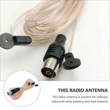 РАДИОАНТЕННА КОАКСИАЛЬНЫЙ КАБЕЛЬ 2М ПРОВОДНАЯ АНТЕННА