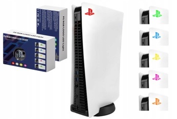 DEKORACYJNE PODŚWIETLANE LED LOGO OŚWIETLENIE LED DO PLAYSTATION 5 PS5 RGB