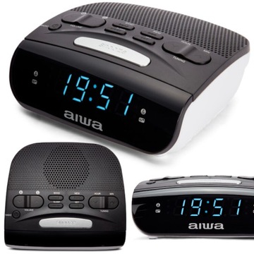 RADIOBUDZIK RADIO FM AM PODWÓJNY ALARM BUDZENIE RADIEM AIWA CR-15