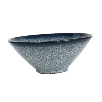 1 szt. Ceramiczne miski do ramenu Japońskie miski do zupy z makaronem ramen Głęboki błękit biały