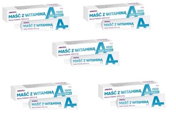 Maść Amara na podrażnienia Maść z witaminą A 25 ml 25 g Zestaw 5 sztuk