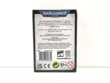 КАРТОЧКИ ДАННЫХ WARHAMMER 40000: ИГРЫ СЕРЫХ РЫЦАРЕЙ