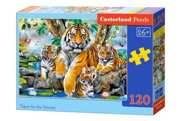 CASTORLAND PUZZLE 120 RODZINA TYGRYSÓW TYGRYS