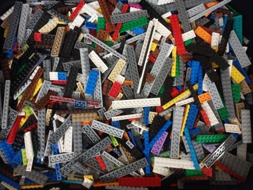 Lego klocki, płytki płaskie, listwy, plate mix 100g 0,1 kg