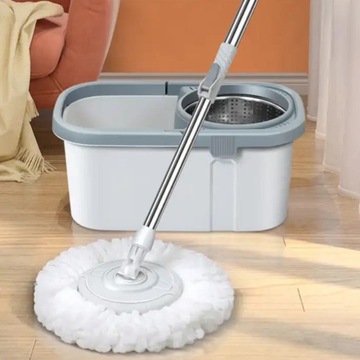 ВРАЩАЮЩАЯСЯ ШВАБРА НА 360 ГРАДУСОВ ВЕДРО ДОПОЛНИТЕЛЬНЫЕ СЛОЙКИ 3 В 1