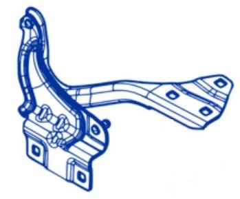 PRAWY zawias ramię maski RENAULT MEGANE IV 4 OE