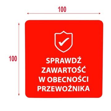 Этикетки-наклейки Проверить содержимое 10х10см М. Клей