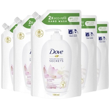 Mydło Dove w Płynie Zapas Nourishing Secrets Glowing Ritual 500ml x5