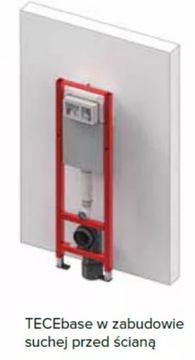 УЗКАЯ КАРКАС УНИТАЗА 32 СМ TECE 9.400.440 НОВЫЕ ОПОРЫ + КОВРИК