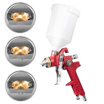 Малярный пистолет для покраски 1,4+1,8+2,5