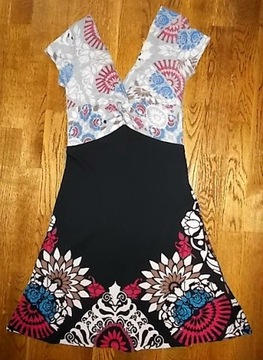 DESIGUAL!!ŚWIETNA MARKOWA SUKIENKA rozm.XS
