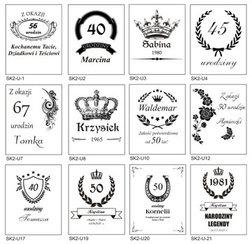 Набор графинов, 6 стаканов по 50 мл, ГРАВИРОВКА