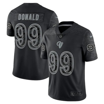 2023 Camiseta Hombre 2023NFL Los Angeles Rams Aaron Donald Negro Limited