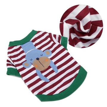 Костюм для домашних животных, тонкая рубашка для собак с героями мультфильмов, толстовки в полоску с