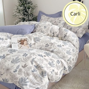 Постельное белье 200х220 + наволочки, цветы из настоящего хлопка.