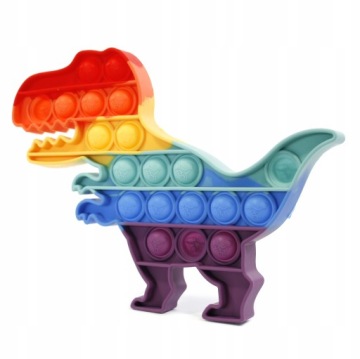 PUSH BUBBLE POP IT Dinozaur ANTYSTRESOWA ZABAWKA