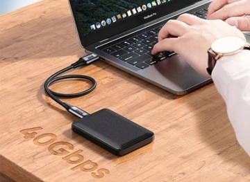 USB-C КАБЕЛЬ БЫСТРОЙ ЗАРЯДКИ USB 4 100 Вт, 40 Гбит/с, 8K, 1,2 м