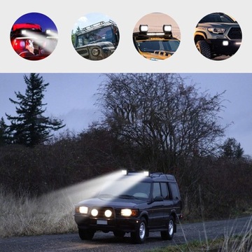 СВЕТОДИОДНЫЕ РАБОЧИЕ ЛАМПЫ ПОИСК 60Вт 12В ГАЛОГЕННЫЕ АВТОМОБИЛЬНЫЕ ФАРЫ 2ШТ.