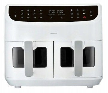 Frytownica AIR FRYER XXL DUAL 2 komory,10 Prog. automat. Medion 2600W 8,7L