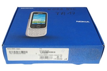j.NOWA IDEALNA ORYGINALNA NOKIA 6303i CLASSIC RM-638 STEEL KOMPLET