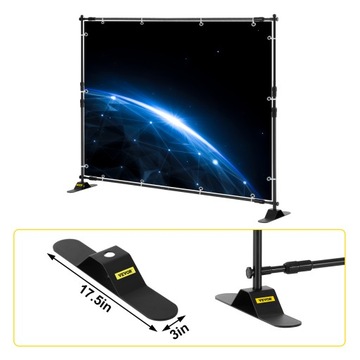 Фон баннерный стенд Выставочный инструмент 240х240 см