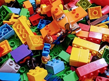 LEGO Duplo Mix Оригинальные блоки, фигурки животных, транспортные средства 1 кг 1 кг