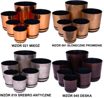 НАБОР ЗОЛОТОЙ вазоны, блюдца, 5 шт, 12 разных дизайнов