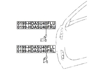 FEBEST PANT PŘEDNÍCH PRAVÝCH DVEŘE SPODNÍ TOYOTA LAND CRUISER PRADO