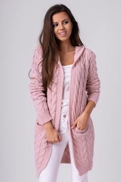 GLORIA BLOGGING ТЕПЛЫЙ КАРДИГАН С КАПЮШОНОМ L/XL