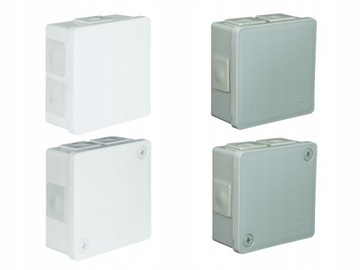 КОРОБКА НАВЕРХНЕГО МОНТАЖА Н/Т 86x86x40 IP55 6WL 2WKR БЕЛАЯ